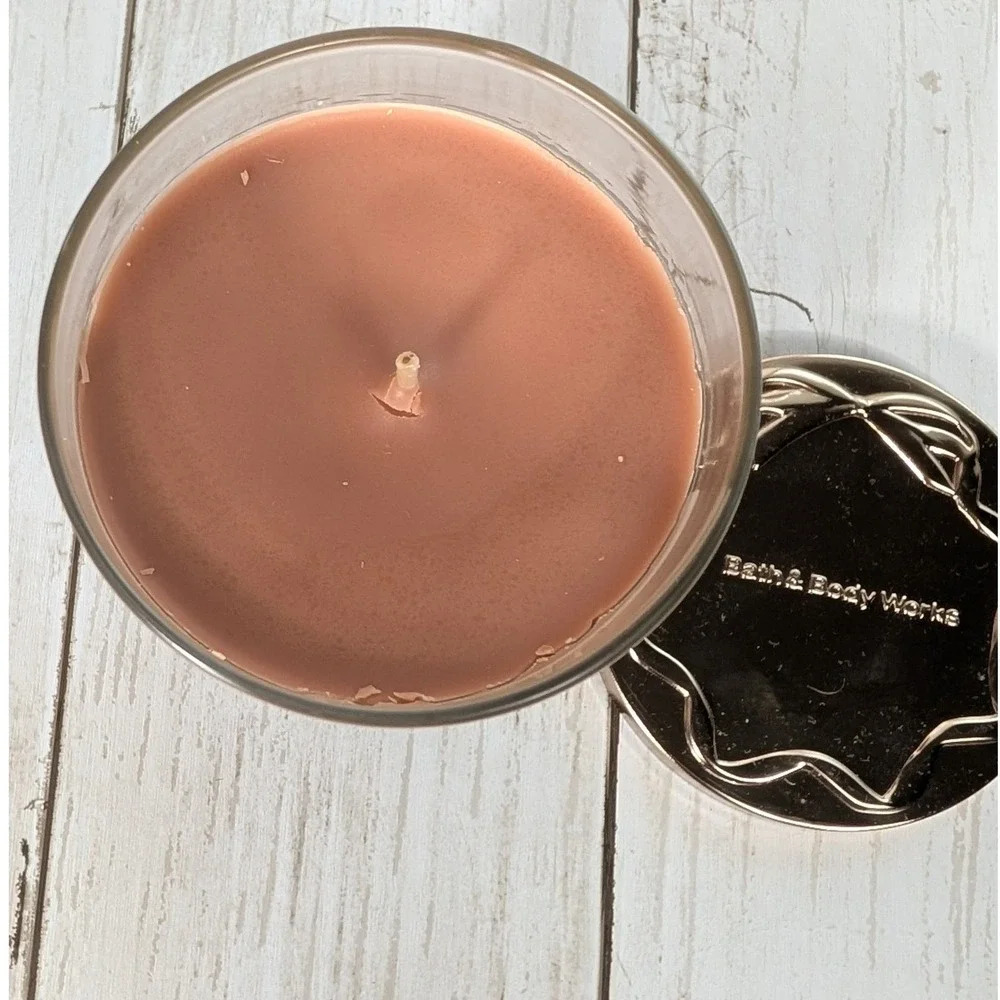 Bath & Body Works Candle 8 oz Chocolate Covered Orange Single Wick Soy Wax Blend
